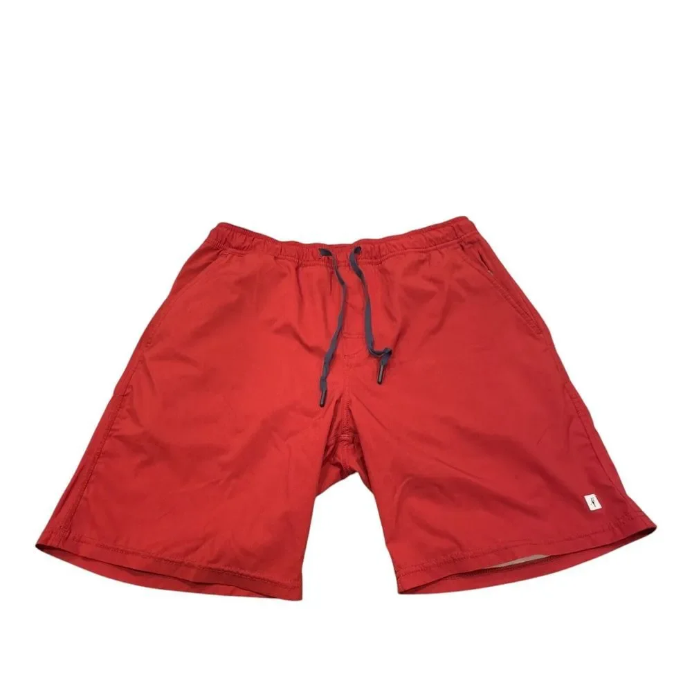 Toes on‎ the Nose Shorts Mens M Medium Cardinal Red Beach Volley Inner Lined